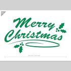 QBIX A3 Merry Christmas Schablone