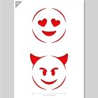 QBIX Emojis Schablone - Größe A5
