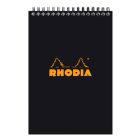 Rhodia Classic Notizblock A5 - Linien bedruckt & schwarzer Umschlag