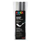 Posca Brush Marker Zwart/Wit Set – PCF-350