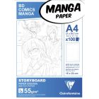 Clairefontaine Manga Paper - A4 Storyboard Papier - 6-fach Layout