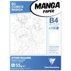 Clairefontaine Manga Paper - B4 Storyboard Papier - 6-fach Layout