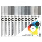 Molotow Aqua Color Brush Marker Grau Set