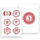 QBIX Chakra Vorlage - A4 Größe