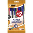 BIC Cristal Kugelschreiber 8 + 2 Stück