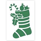 Weihnachtssocken-Schablone in 3 Größen