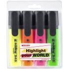 Edding 345 Textmarker Set mit 4 Markern