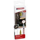 Edding 751 Farbmarker-Set mit 3 Metallic-Farben