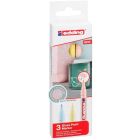 Edding 751 Farbmarker-Set mit 3 Pastellfarben
