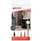 Edding 751 Farbmarker-Set mit 5 Metallic-Farben