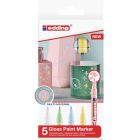 Edding 751 Farbmarker-Set mit 5 Pastellfarben