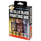 Essdee Block Printing Ink Metallic Satz von 3 Farben - 100ml