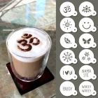 QBIX Kaffee schablonenset - 12 Stück