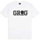 Grog Classic Logo T-shirt schwarz auf weiß