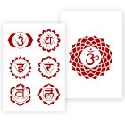 Chakra-Schablone in 3 Größen