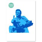 QBIX Johnny Cash Schablone - A3-Format - 2 Schichten