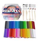 QBIX Polymer Clay Set - 36 Farben (28 g / ps) Modelliermasse