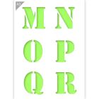 Beschriftungsvorlage - M N O P Q R - A3 Größe