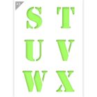 Beschriftungsvorlage - S T U V W X - A3-Format