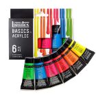 Liquitex Basics Acrylfarben-Set mit 6 fluoreszierenden Farben - 22ml