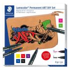 Staedtler Lumocolor ART DIY Pouch Set mit 7 Stiften + Beutel