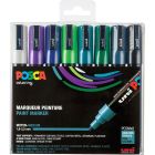 Posca PC5M Marker-Set mit 8 kalten Farben