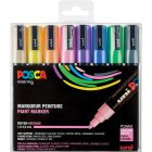 Posca PC5M Marker-Set mit 8 Pastellfarben