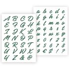 QBIX Briefvorlage Dekorative Buchstaben in 2 Größen