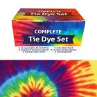 QBIX Tie Dye Set mit 15 Farben - Komplettes Kit zum Färben von Stofffarben mit Gummiband- und Quetschflaschen