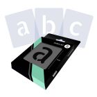 Buchstabenschablonenset Komplettes Alphabet - Kleinbuchstaben - 2 Größen