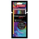 STABILO Aquacolor Aquarellstifte Satz mit 12 Farben