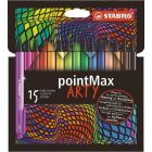 STABILO PointMax Filzstifte Set mit 15 Farben