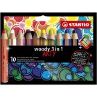 STABILO Woody Buntstifte Set mit 10 Farben