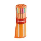 STABILO Fineliner Point 88 Rolltasche mit 30 Farben