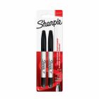Sharpie Twin Tip Permanent Marker Blister - 2x schwarz