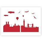 A3 London City Skyline Vorlage