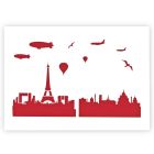 A3 Paris City Skyline Vorlage