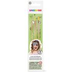 Snazaroo Make-up-Pinsel 3er-Set - grün