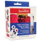 Speedball Textil- und Papierdrucktinte, Satz mit 6 Farben