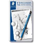 Staedtler Mars Lumograph 100 Set mit 12 Stiften (8B-2H)