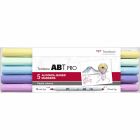 Tombow ABT PRO Marker Satz mit 5 Pastellfarben