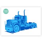 QBIX LKW A3 Schablone - 2 Schichten