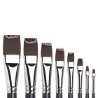 Winsor & Newton Galeria Acrylmalpinsel - flach kurz mit langem Stiel