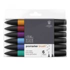 Winsor & Newton Promarker Brush Satz mit 6 tiefen Farbtönen