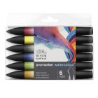 Winsor & Newton Promarker Watercolour Basisset mit 6 Aquarellstiften