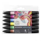Winsor & Newton Promarker Watercolour Floral Satz mit 6 Aquarellstiften