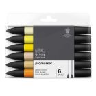 Winsor & Newton Promarker Satz mit 6 gelben Schirmen