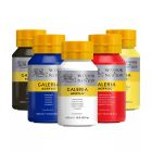 Winsor & Newton Galeria Acrylverf 500ml - Set mit 5 Grundfarben