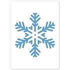 Schneeflockenschablone in 3 Größen