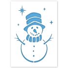 Schneemann-Schablone in 3 Größen